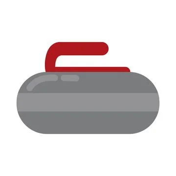 Isolated curling stone icon Vector Stock Illustration