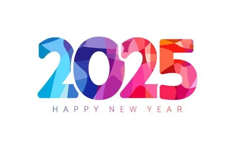 Isolated cut 2 0 2 5 holiday concept Illustrazione stock