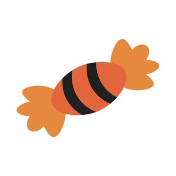 Isolated cute halloween candy icon Vector Stock Illustration
