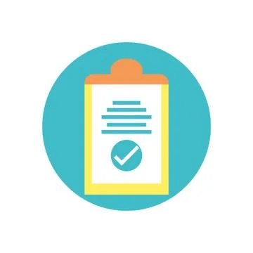 Isolated data document and check mark vector design イラスト素材