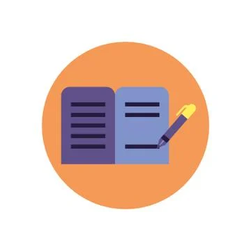 Isolated data document and pen vector design イラスト素材