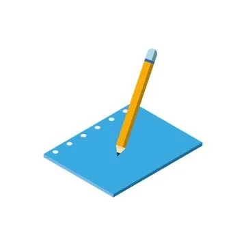 Isolated data document and pencil vector design Stock Illustration