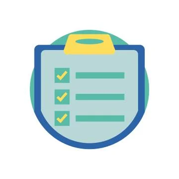 Isolated data document with check marks vector design Stock Illustration