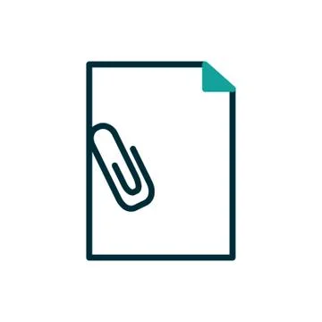 Isolated data document with clip vector design イラスト素材