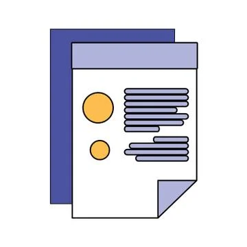 Isolated data document vector design イラスト素材