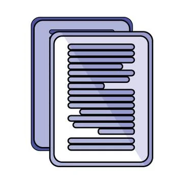 Isolated data document vector design Illustrazione stock