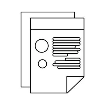 Isolated data document vector design Stock Illustration