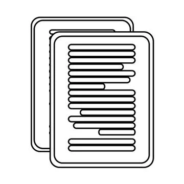 Isolated data document vector design Illustrazione stock