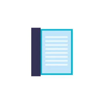 Isolated data document vector design Stockillustratie