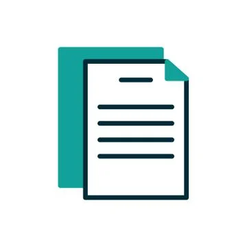 Isolated data document vector design Stockillustratie