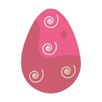 Isolated decorated easter egg Easter season Vector Stock Illustration