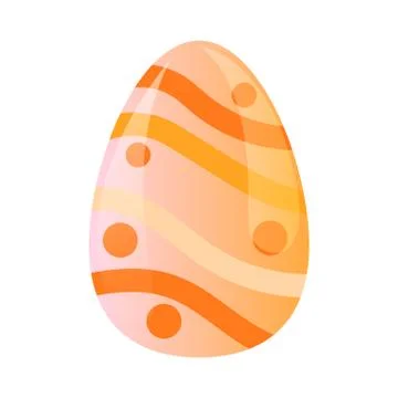 Isolated decorated easter eggs Illustrazione stock