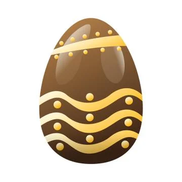 Isolated decorated easter eggs Illustrazione stock