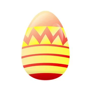 Isolated decorated easter eggs Illustrazione stock