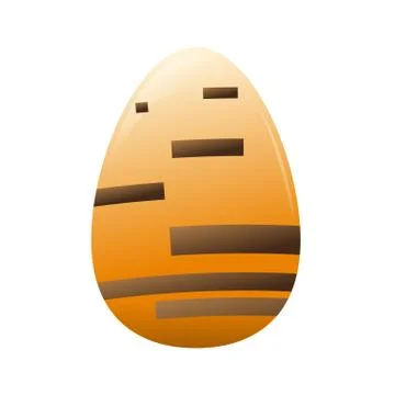 Isolated decorated easter eggs Illustrazione stock