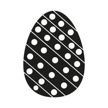 Isolated decorated easter eggs Illustrazione stock