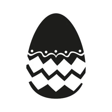 Isolated decorated easter eggs Illustrazione stock