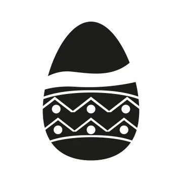 Isolated decorated easter eggs Illustrazione stock