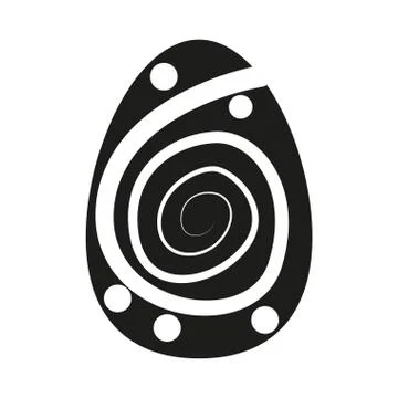 Isolated decorated easter eggs Illustrazione stock