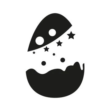 Isolated decorated easter eggs Stock Illustration