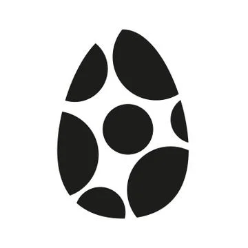 Isolated decorated easter eggs Illustrazione stock