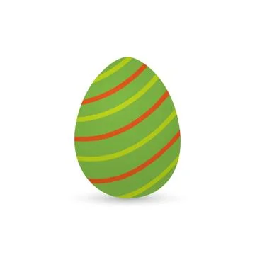 Isolated decorated easter eggs Illustrazione stock