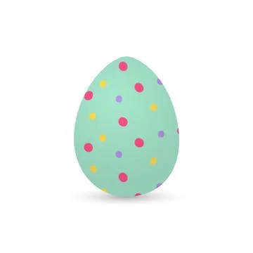 Isolated decorated easter eggs Illustrazione stock