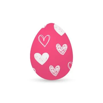 Isolated decorated easter eggs Illustrazione stock