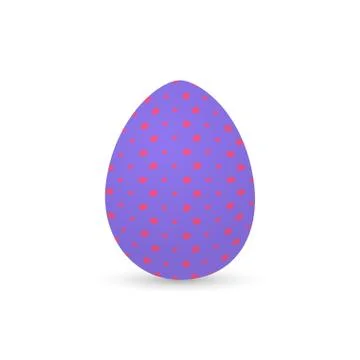 Isolated decorated easter eggs Illustrazione stock