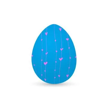 Isolated decorated easter eggs Illustrazione stock