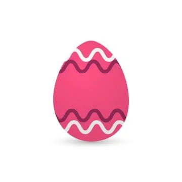 Isolated decorated easter eggs Illustrazione stock