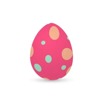Isolated decorated easter eggs Illustrazione stock