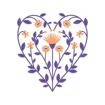 Isolated decorative heart Stock Illustration