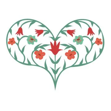 Isolated decorative heart Stock Illustration