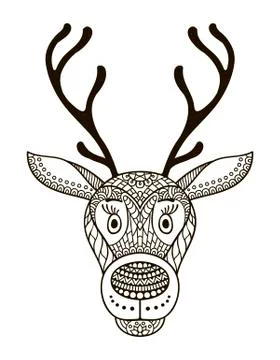 Isolated deer - vector illustration Stock Illustration