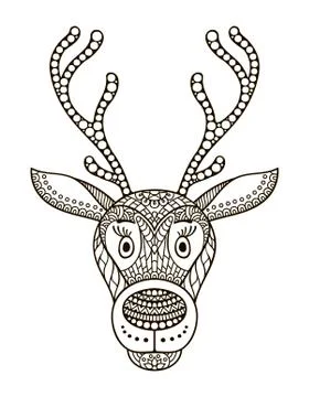 Isolated deer - vector illustration Stock Illustration