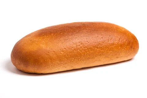 Isolated delicious fresh bread on a white background Stock Photos