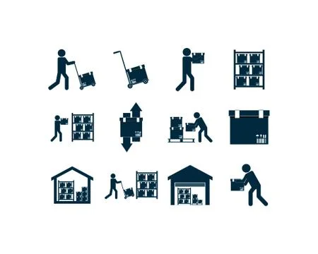 Isolated delivery icon set vector design Stock Illustration