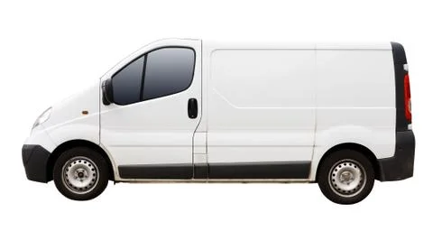 Isolated Delivery Van Фото