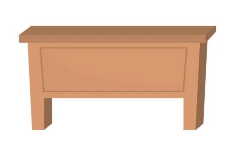 Isolated desk table design vector illustrator Illustrazione stock