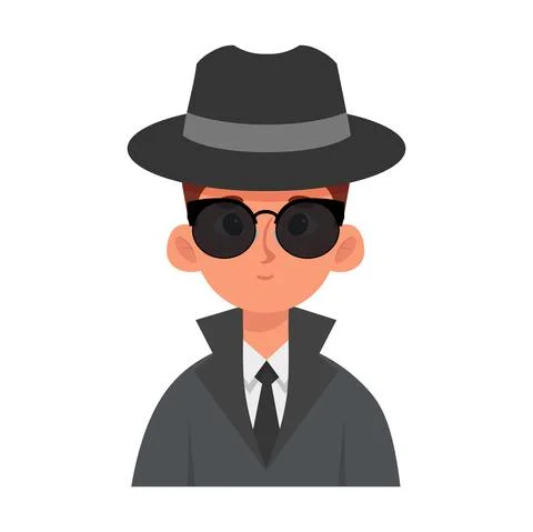 Isolated detective icon Stock Illustration