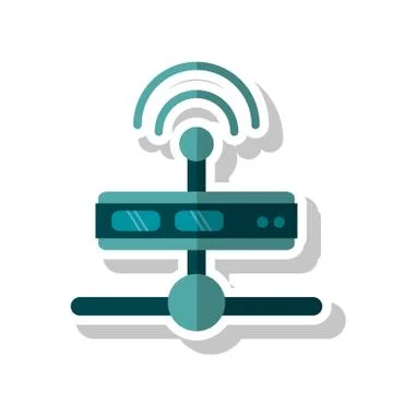 Isolated device and data base design Illustrazione stock
