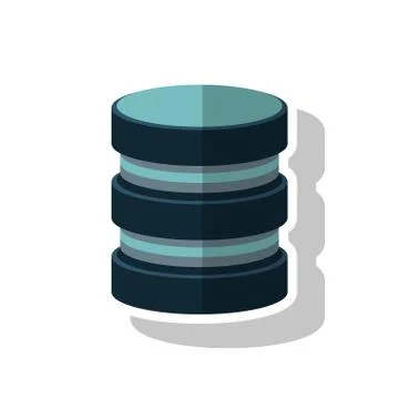 Isolated device and data base design Stock Illustration