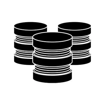 Isolated device and data base design Stock Illustration