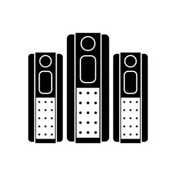 Isolated device and data base design Stock Illustration