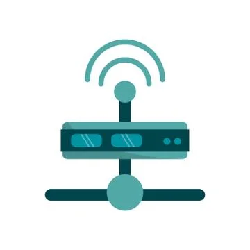 Isolated device and data base design Stock Illustration