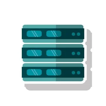 Isolated device and data base design Stock Illustration