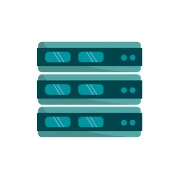 Isolated device and data base design Illustrazione stock