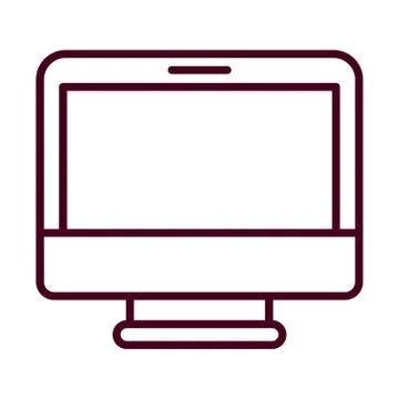 Isolated digital computer vector design Illustrazione stock