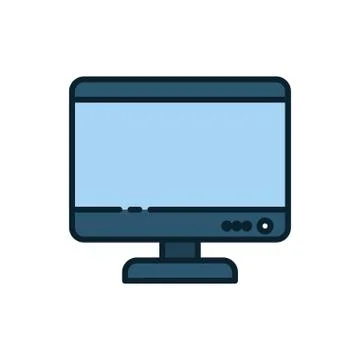 Isolated digital computer vector design Illustrazione stock